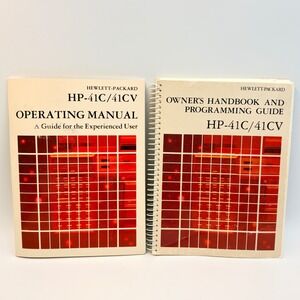 Hewlett-Packard HP-41C/41CV Operating Manual Guide for the Experienced User 1982